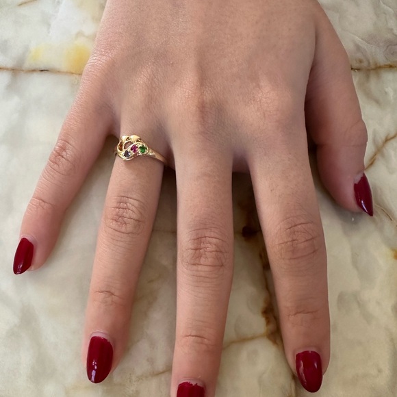 14k real solid gold ruby ring - Picture 2 of 7